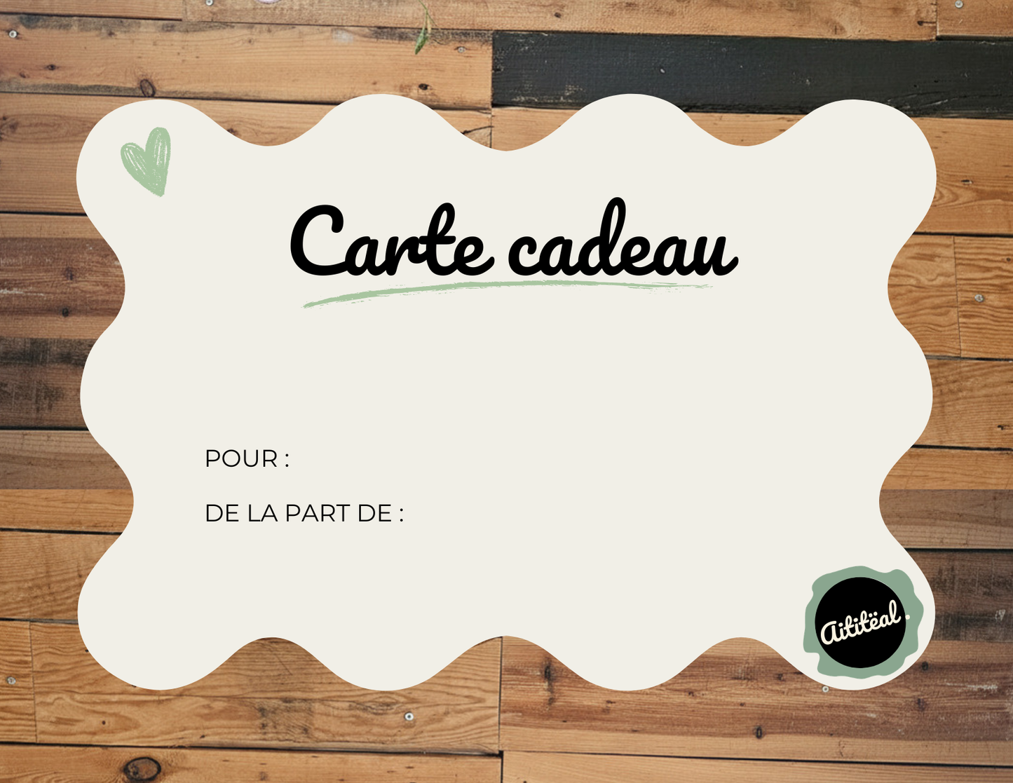 Carte cadeau Aititëal