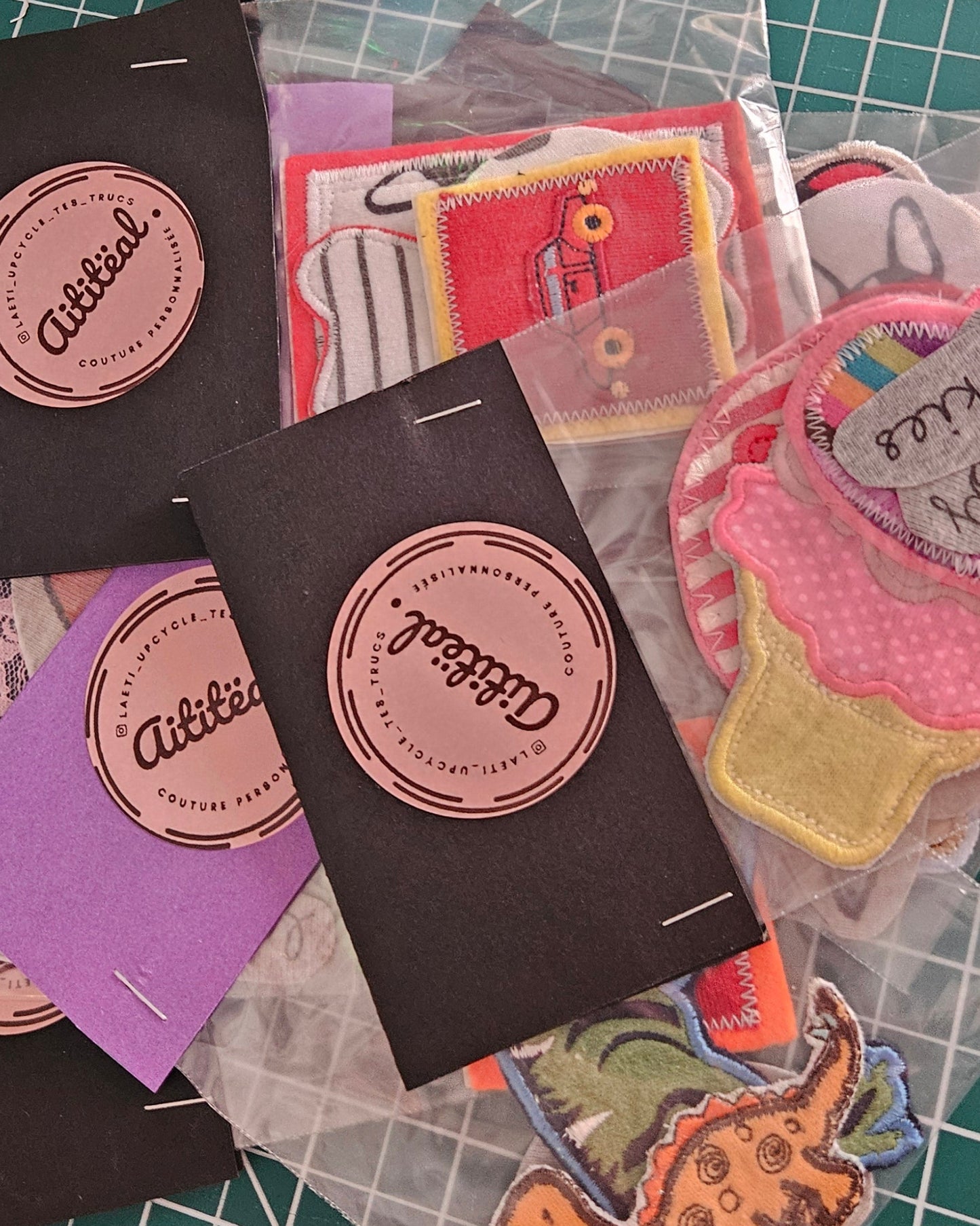 Paquet d'écusson thermocollant Upcyclé
