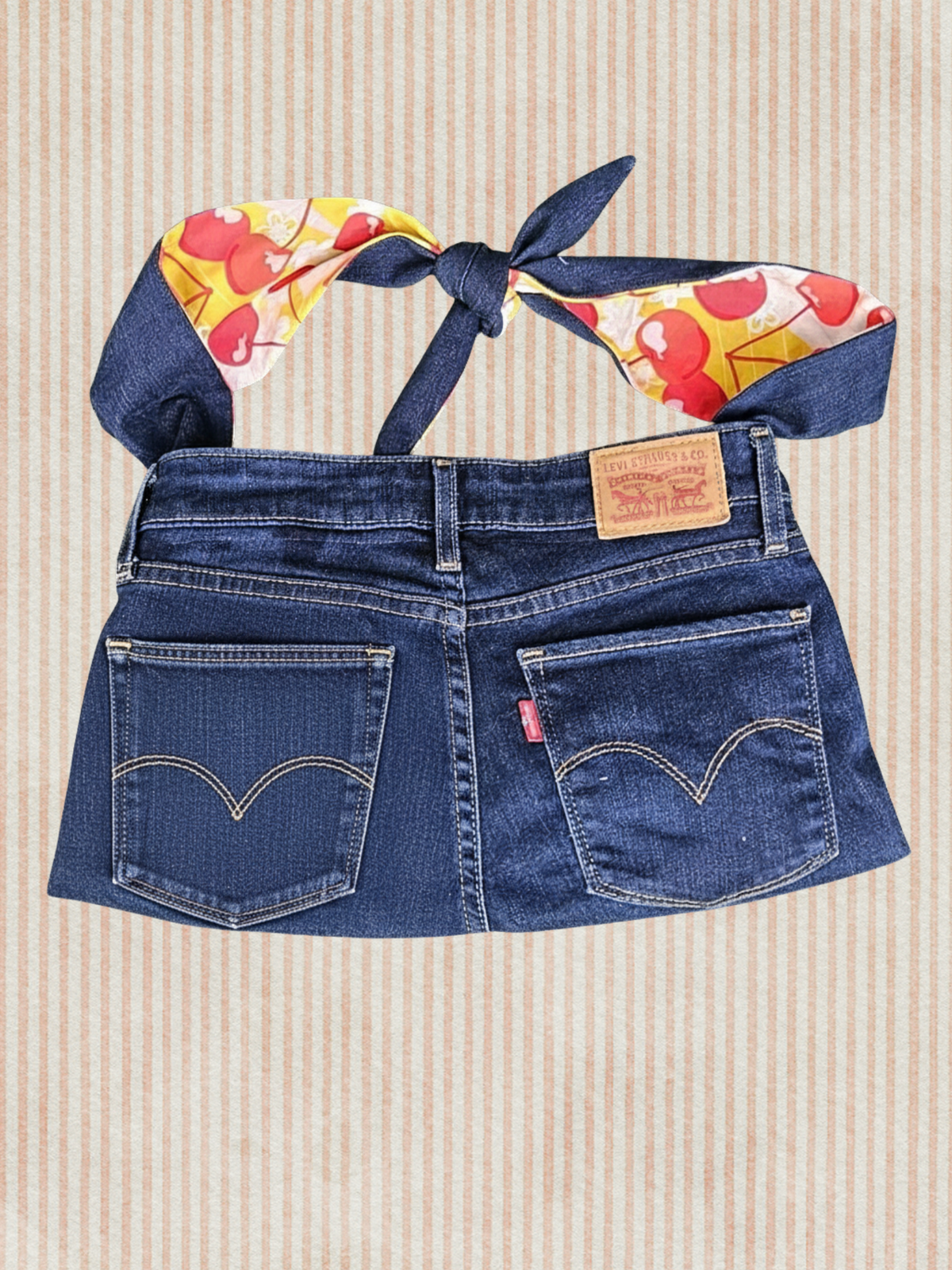 Sac Denim Upcyclé- Cherry Coco